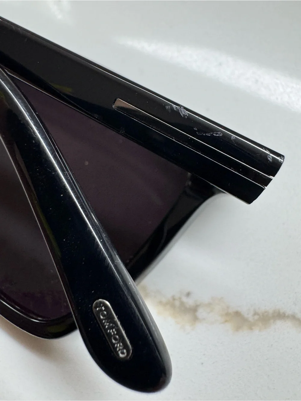 Tom Ford Fletcher Black Square Sunglasses TF832 AS IS/NEED LENSES